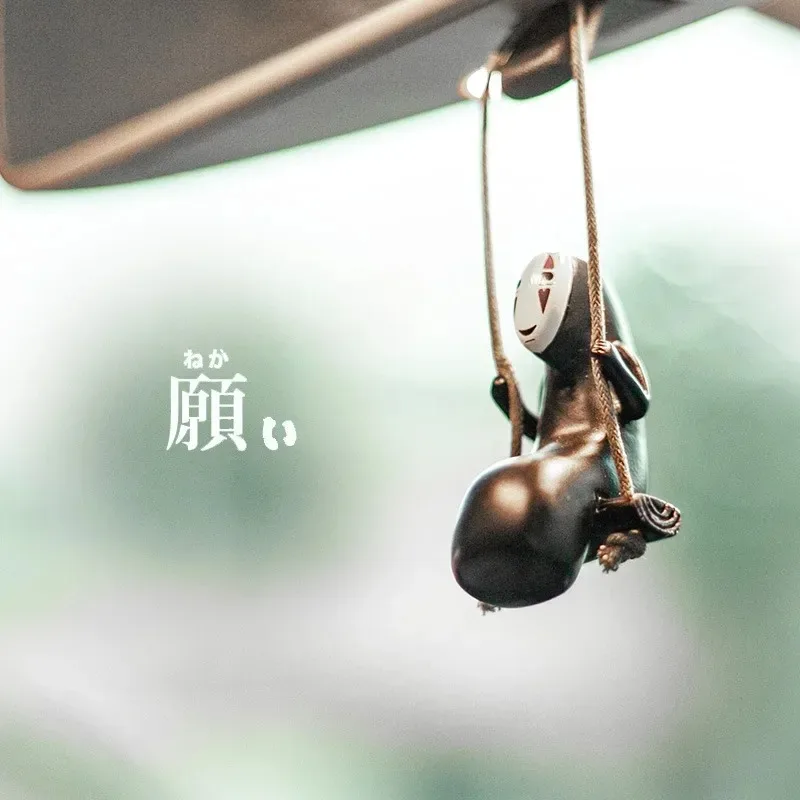 ميازاكي هاياو رجل مجهولي الهوية رجل مجهولي الهوية يتأرجح سيارة تزيين مُثبت دمية صغيرة لعبة الإبداعية لطيف