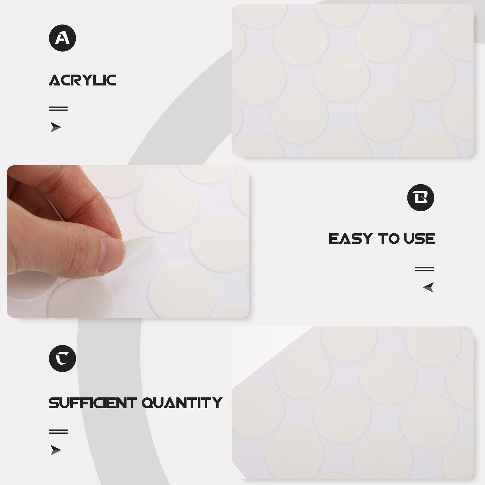 200 шт., круглые наклейки в горошек, прозрачная двусторонняя лента для рукоделия, свадебные украшения, липкие акриловые точки, прозрачные круглые наклейки