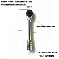 Bicycle Repair Tool Mini High Quality Ratchet Wrench with Bit Socket for Daily Repairs Car Tools