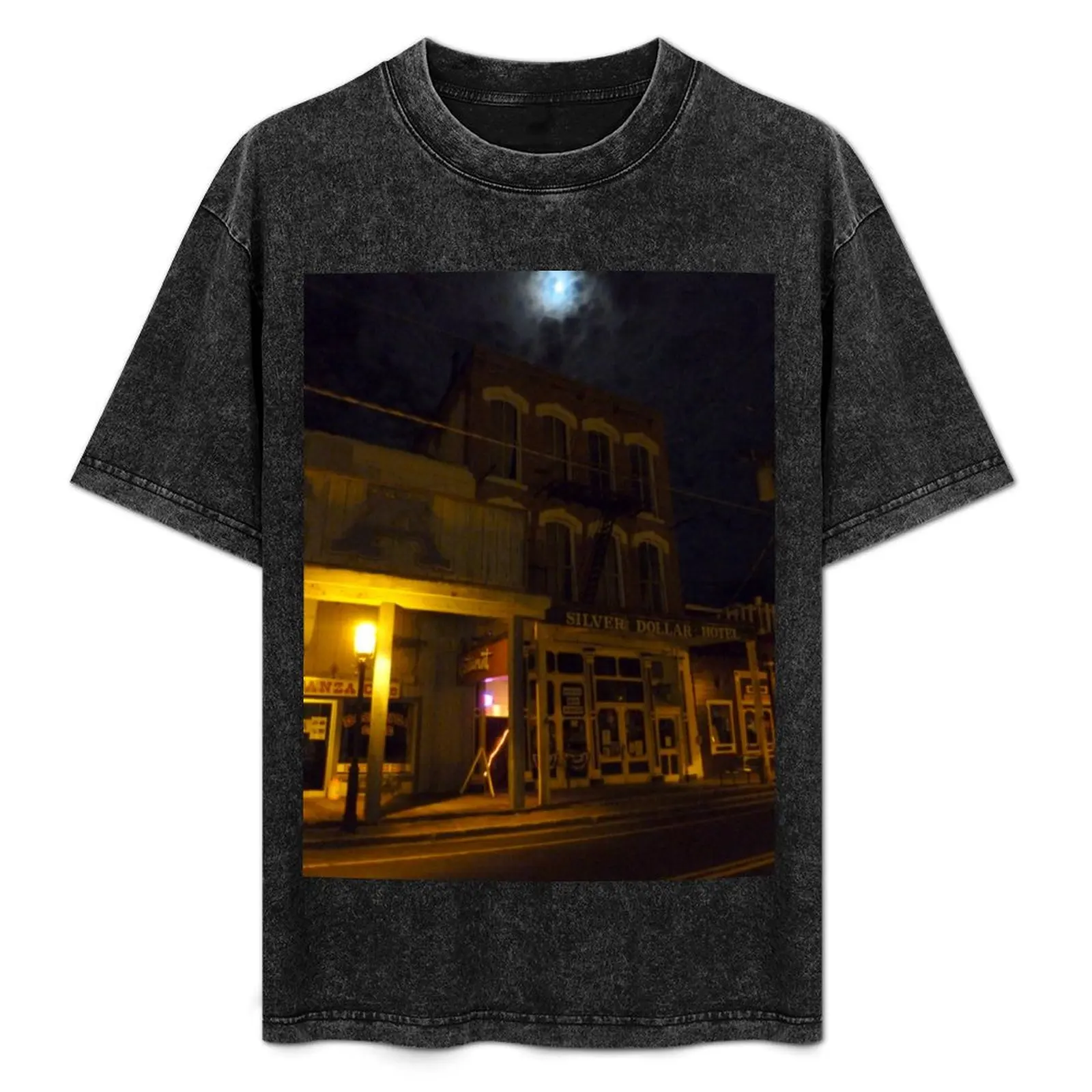 

Футболка Spooky Night, повседневная уличная одежда, футболка с коротким рукавом