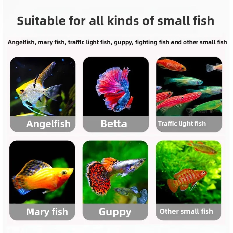 YUKESI Small Fish Food, All-Purpose Micro Pellets for Guppies,Tetras,Zebra Danio,Betta&Small Goldfish,Diet for Community Tank view 3