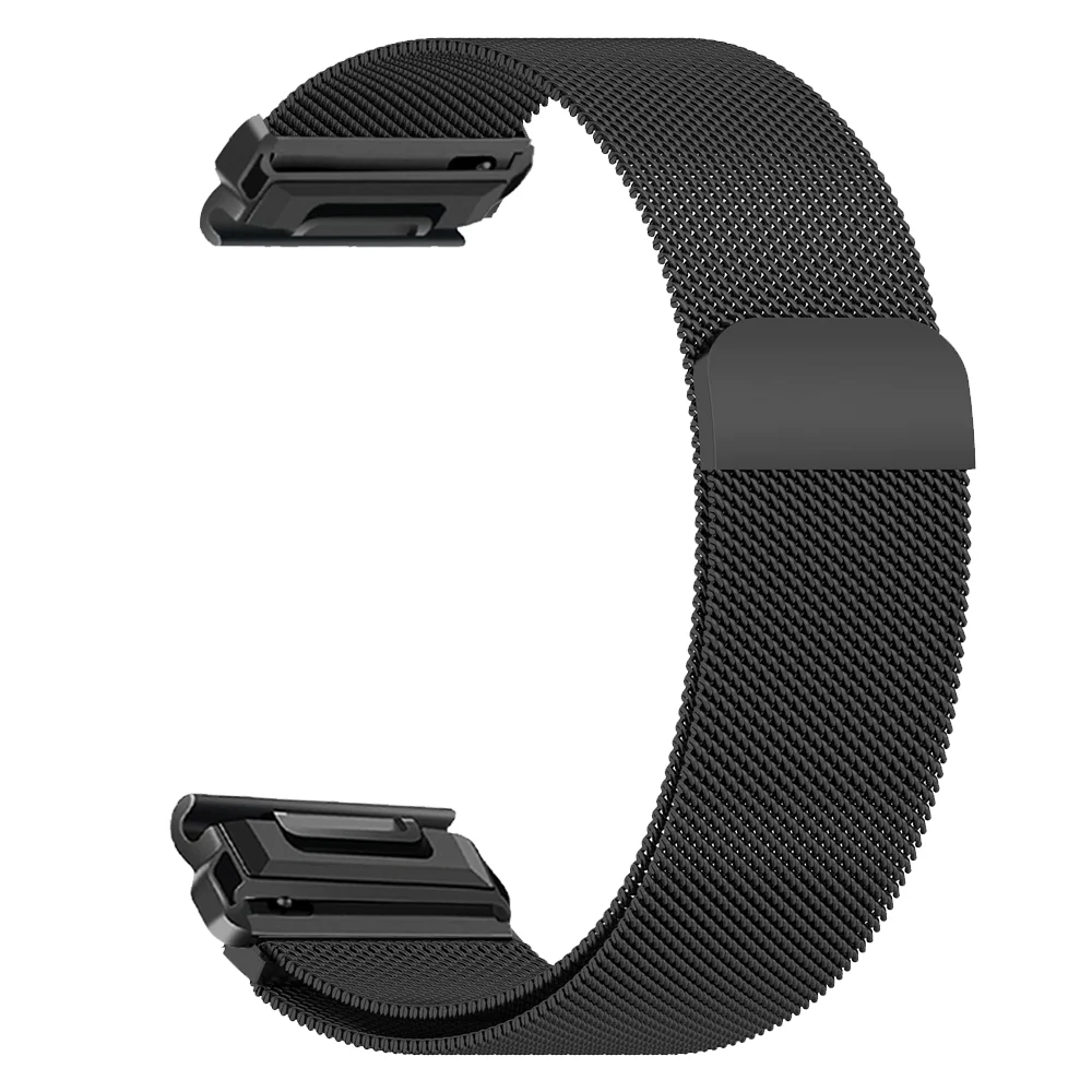 Garmin 22mm QuickFit 26mm Milanese loop Band For Garmin Fenix 8 7 Pro 7S 6X 6 GPS 5Plus Venu 3 Tactix 7 bracelet correa 7X Strap
