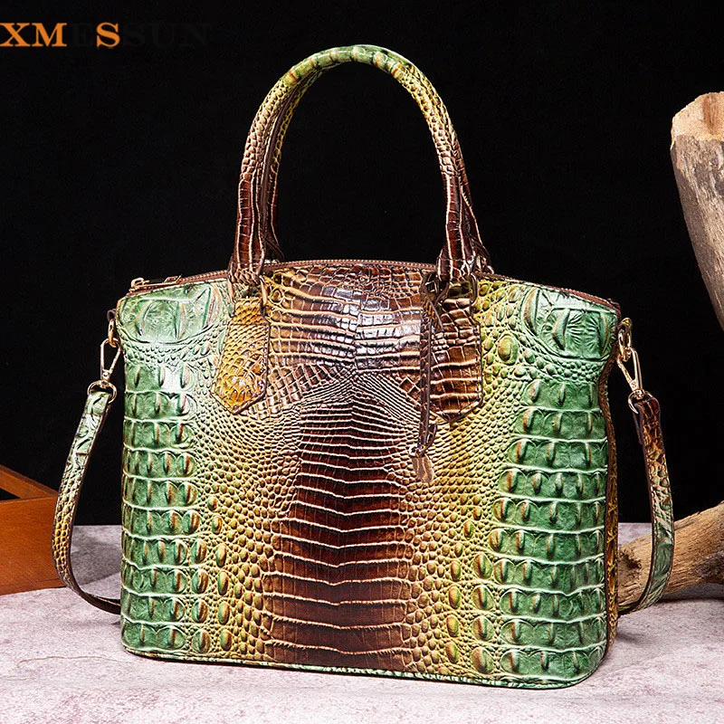 XMESSUN Frauen Neue Trendy Krokodil Muster Umhängetaschen, Die Nahen Osten Mode Designer Luxus Damen Schulter Messenger Tasche