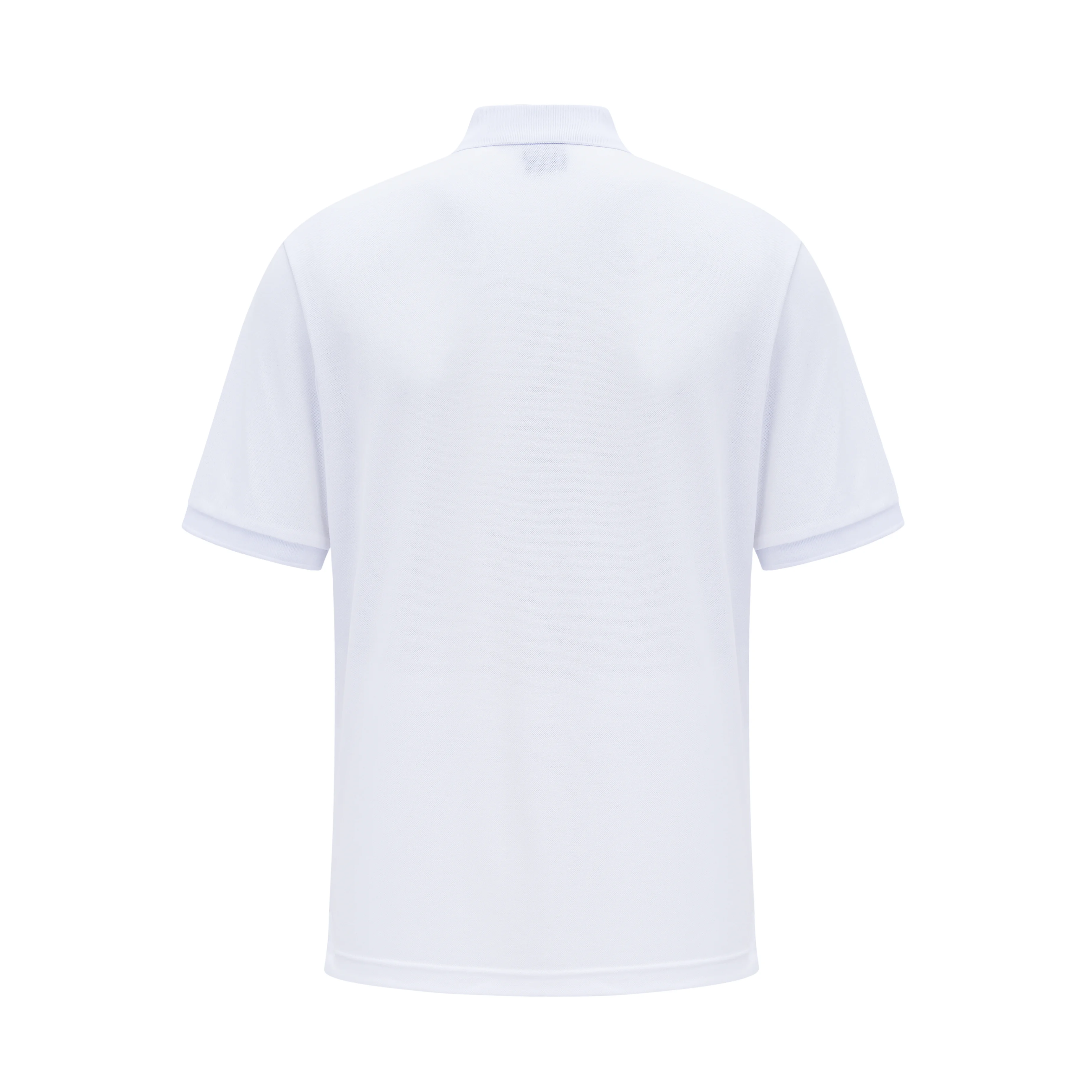 TS White Men Polo Shirt Brand Embroidery Short Sleeve Casual Sports Classic Striped Collar T-SHIRT