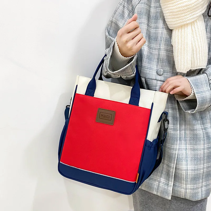 Simple messenger bag, fashionable, large capacity, suitable for commuting, cross-body bag, student handbag backpack