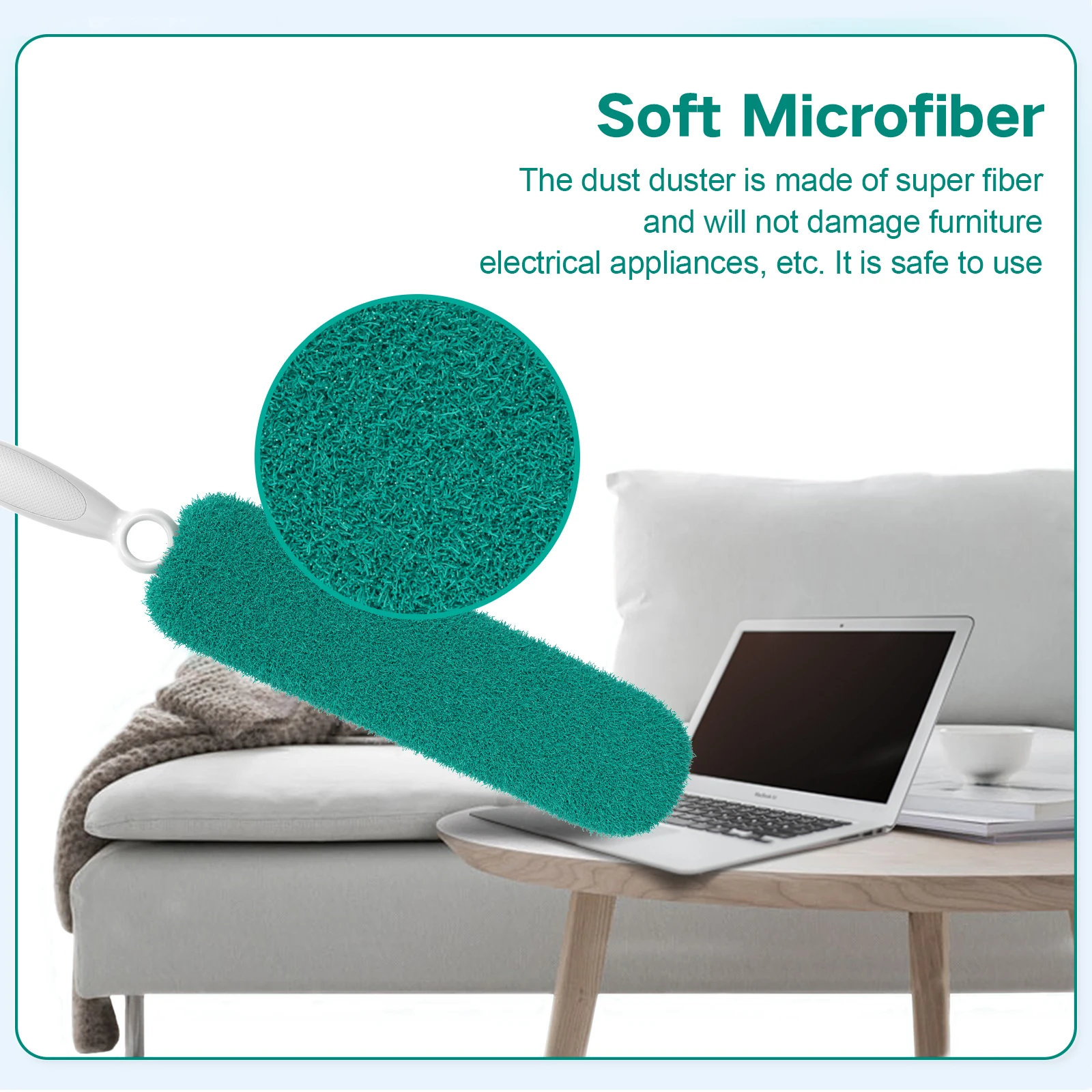 Microfiber Duster Dust Cleaner Brush for Cleaning Dust Removal Duster Brush Household Cleaning Tools Removal and Washable Duster