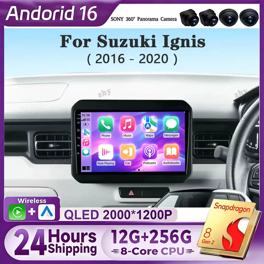 Android 16 Carplay Auto For Mitsubishi Grandis 1 2003 - 2011 Car Radio Multimedia Video Player Navigation GPS  No 2Din 2 Din DVD