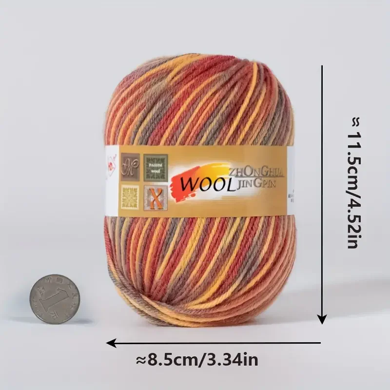 5 balls/500g 100% wool thread, medium thick thread, handcrafted scarf, vest sweater, outerwear thread, wool thread balls