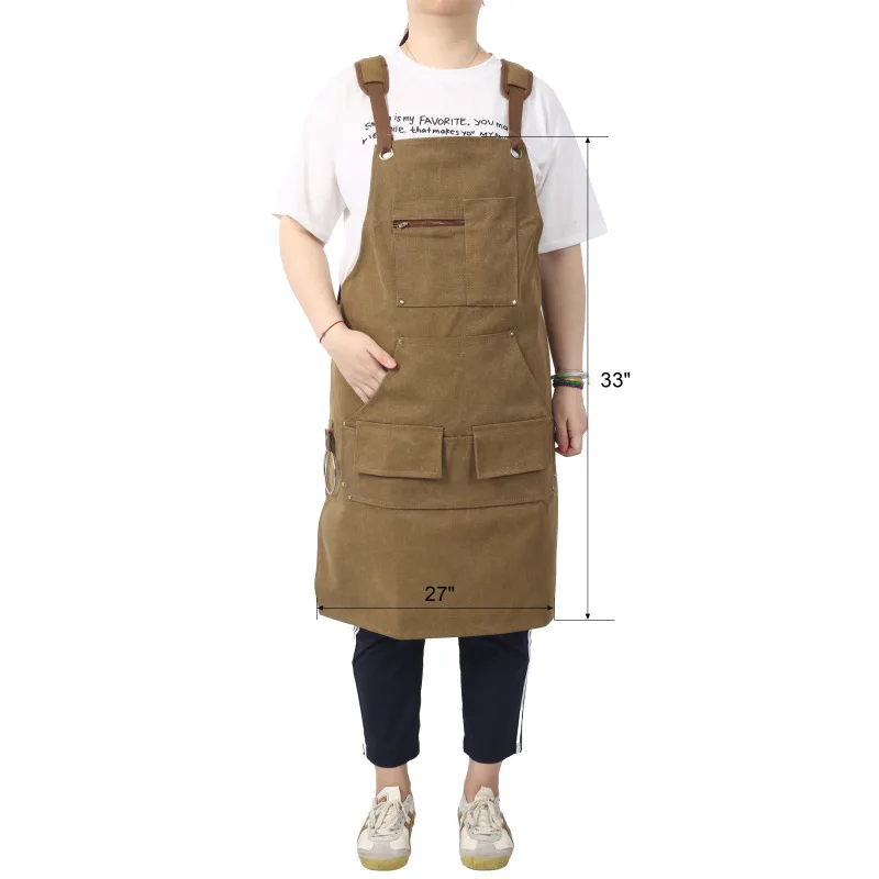 

Long Heavy Duty Canvas Tool Apron Carpenter Woodworking Aprons Carpenters 16 Oz Fully Adjustable To Comfortably Fit Men Women