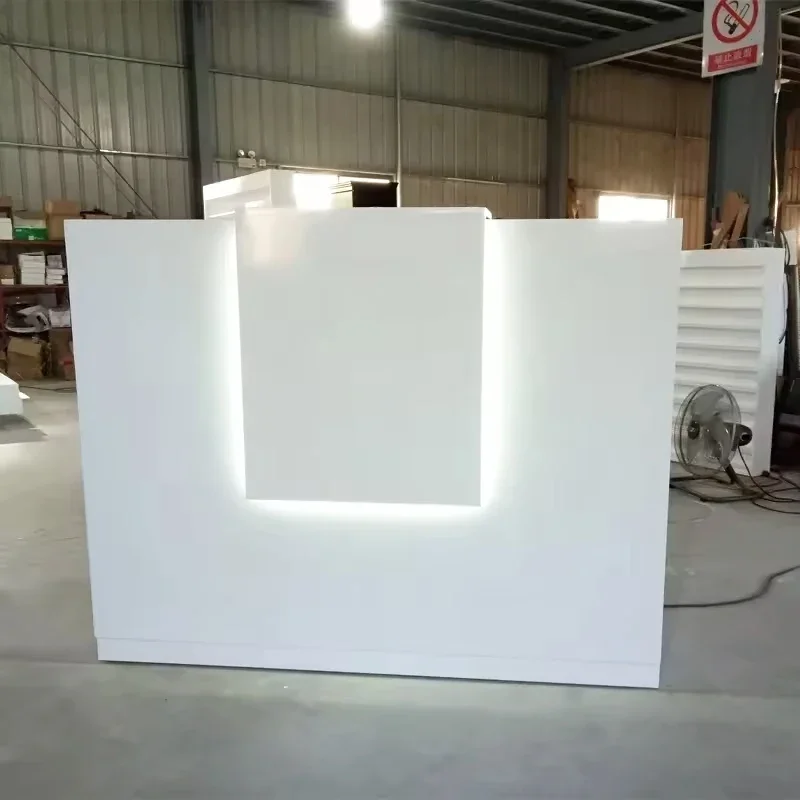 

Мебель для красоты, современный дизайн, роскошная офисная стойка, стол из массива дерева, коммерческая стойка регистрации для продажи