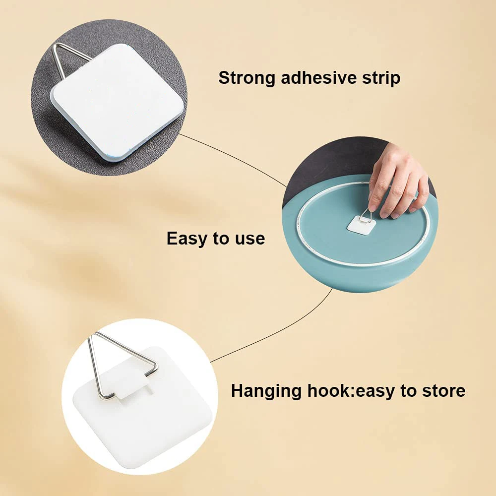 ABWR-プレートハンガー粘着ウォールハンガー粘着ハンガーフック、粘着自己粘着フック粘着壁フック