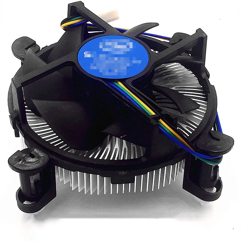 CPU Cooler Aluminum Heatsink with 3.5-Inch Fan, 4-Pin PWM Connector for Office PC Intel Core I3/i5/i7 Socket 1150/1155/1156