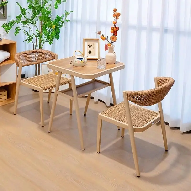 Sunscreen Waterproof Table And Chairs, Balcony Surrounding Stove, Making Tea, One Table And Two Chairs, Internet Celebrity Chair