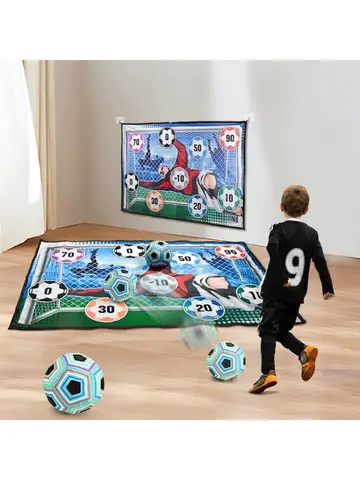 Soccer Game Mat Set Outdoor Indoor Soccer Toys Multiplayer Competitive Soccer Games Children Football Training Boy Gifts