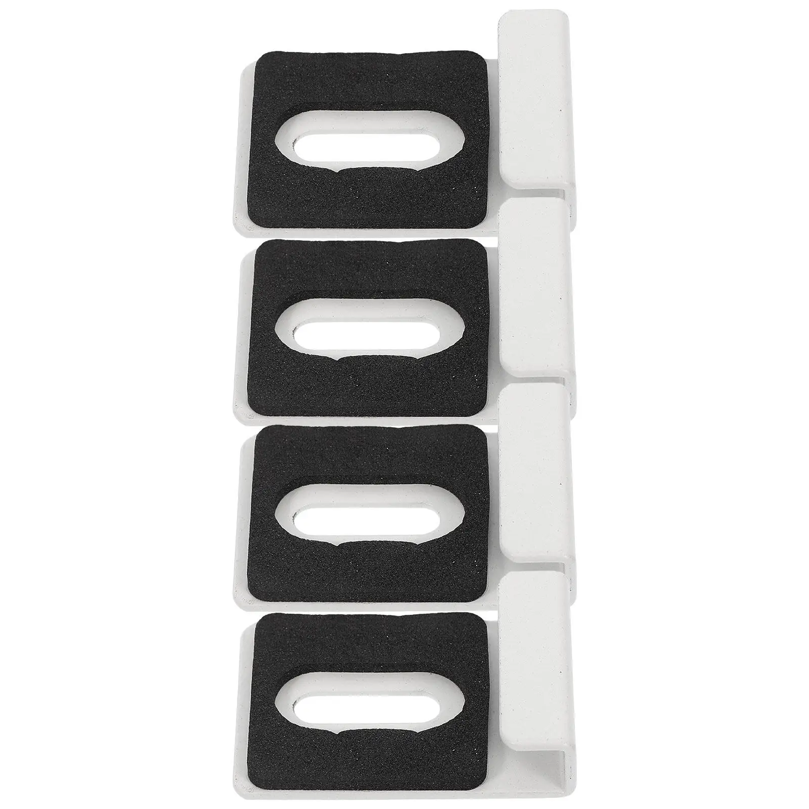 4Pcs Square Mirror Holder Clips Stainless Steel Heavy Duty Wall Mounting Hardware for Frameless Mirrors Rustproof Elegant