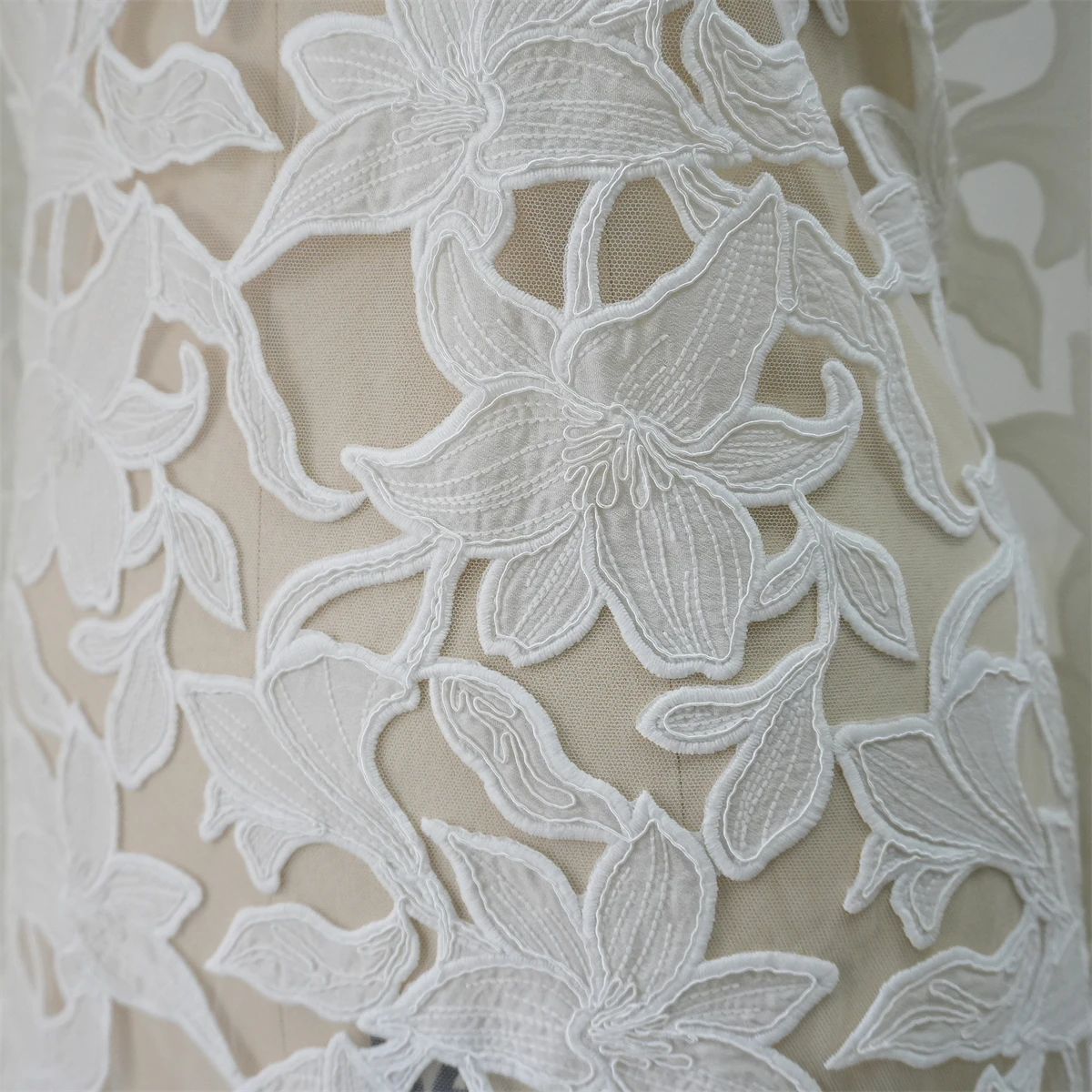 New High Quality White Flower - đánh giá và giá Embroidery White Dress