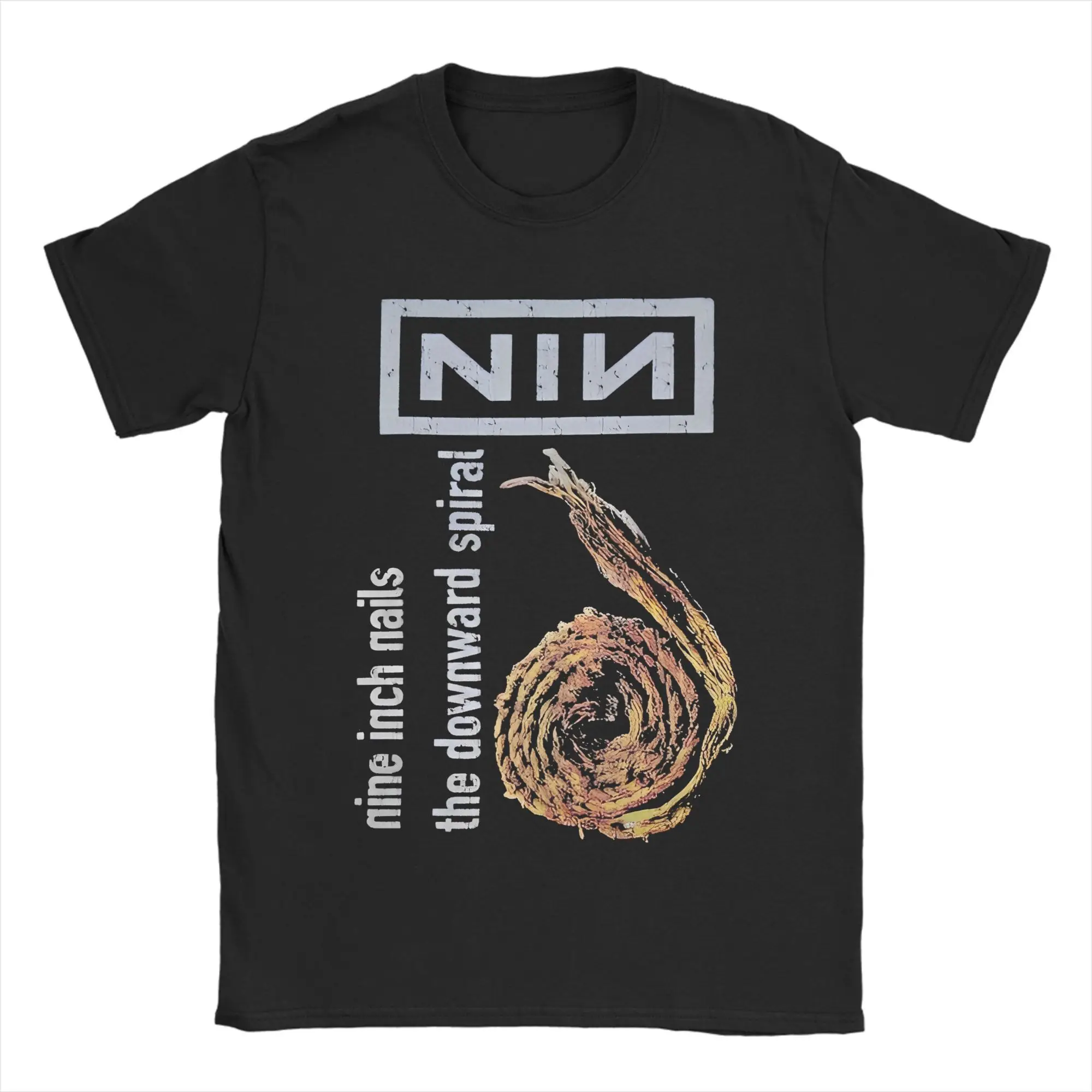 Nine Inch Nails NIN Album Men Women's T Shirt The Downward Spiral Novelty Tee Shirt Short Sleeve T-Shirts Cotton Gift Idea Tops