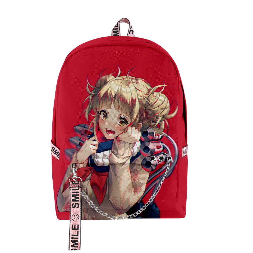 

Youthful School Bags Unisex My Hero Academia Toga Himiko Travel Bags 3D Print Oxford Waterproof Notebook Shoulder Backpacks