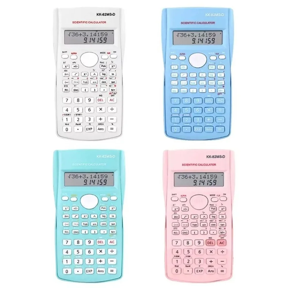 12 Digit Scientific Calculators Multifunctional Math Function Calculator Stationery Silde Calculating Tools School Supplies