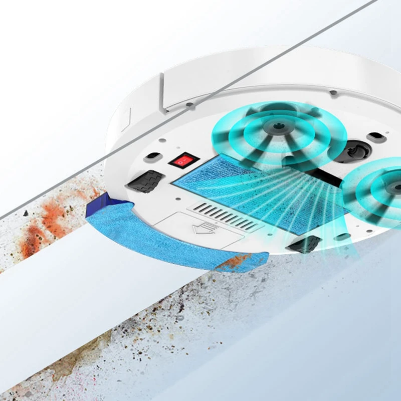 เครื่องทำความสะอาดแบบไร้สายอัจฉริยะควบคุมรีโมทแอปเครื่องดูดฝุ่นหุ่นยนต์ดูดฝุ่นทำความสะอาดพื้นแบบเปียก