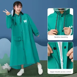 Poncho Waterproof Woman for Rain Coat Women Raincoat Boys and Girls Long Ponchos Children's Raincoats Students With Backpacks