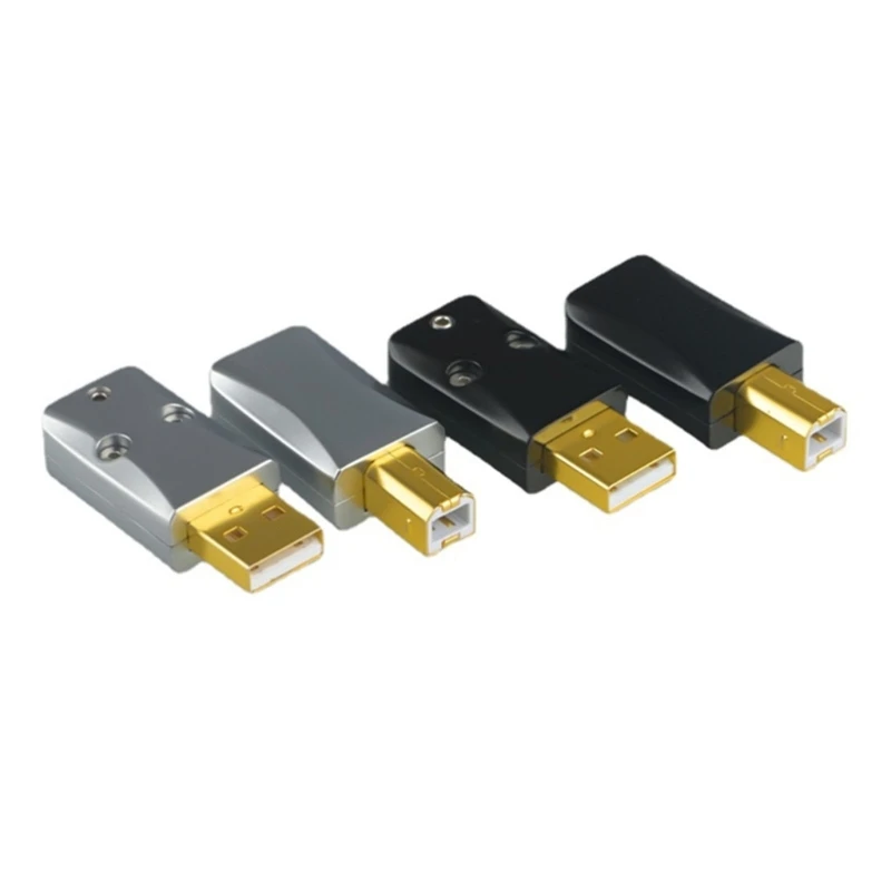 Aluminum Alloy DIY USB 2.0 A/B Male Plug Connectors Data Line Welded DIY Decoders Data Connection Extender Accessories Dropship