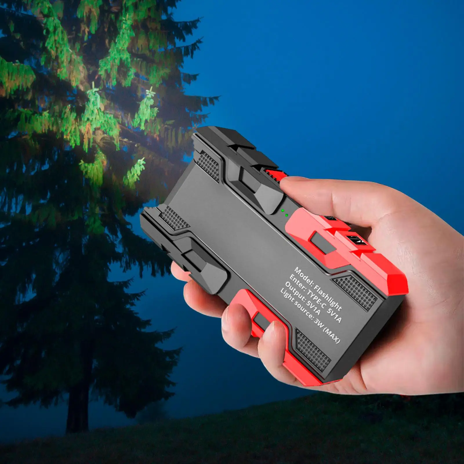 Handheld Torch Light USB Portable Flashlight Rechargeable for Cycling Hiking