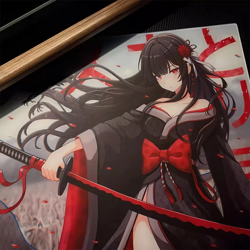 Gamesense Asuka Sonar Kimono Tempered glass mouse pad specially