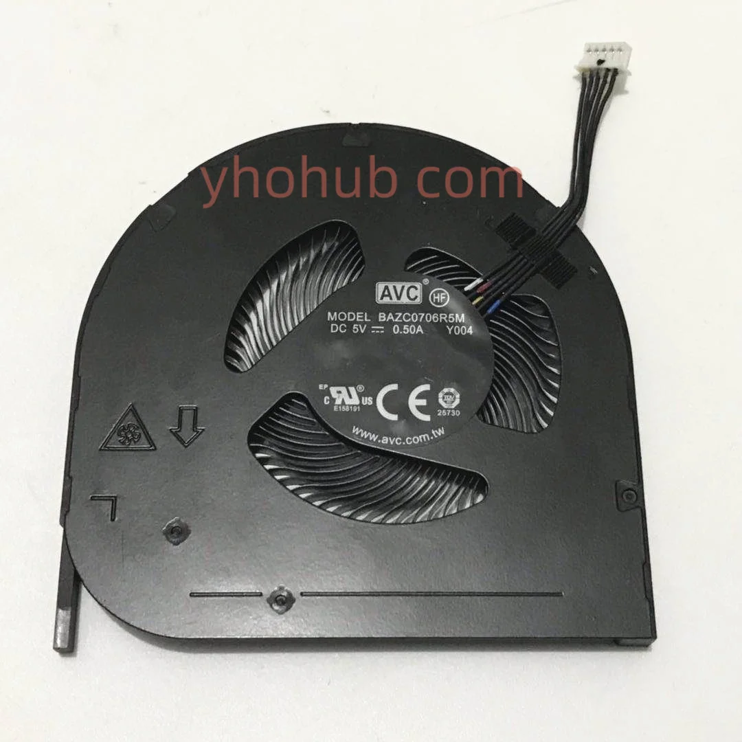 

AVC BAZC0706R5M Y004 01LW143 DC 5V 0.5A 5-проводной Вентилятор охлаждения сервера