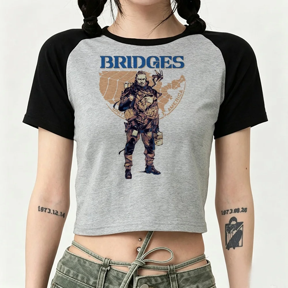 Death Stranding crop top shoujo emo summer streetwear shirt gothic y2k manga goth japanese