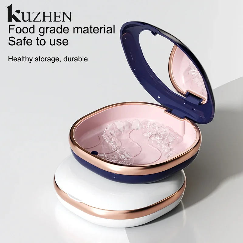 1 قطعة الأقواس صندوق التجنيب الأسنان حافظة المغناطيسي أليجنر حامي الفم الحاويات للأسنان السفر صناديق أسنان كاذبة #4