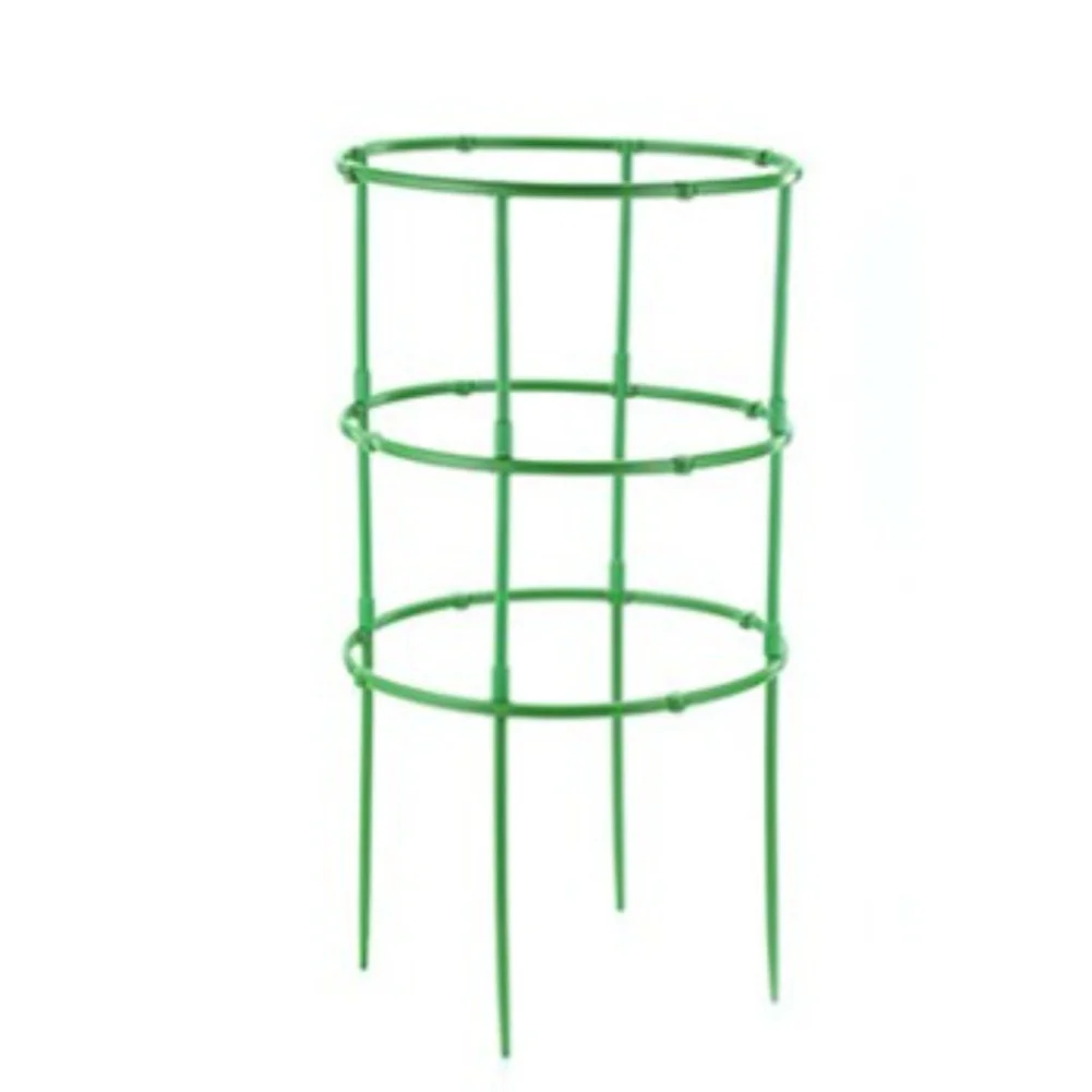 Plastic Modular Plant Support Bracket Green Three Layer Climbing Frame For Garden Vine Flower Pot Indoor Outdoor Growth Pole
