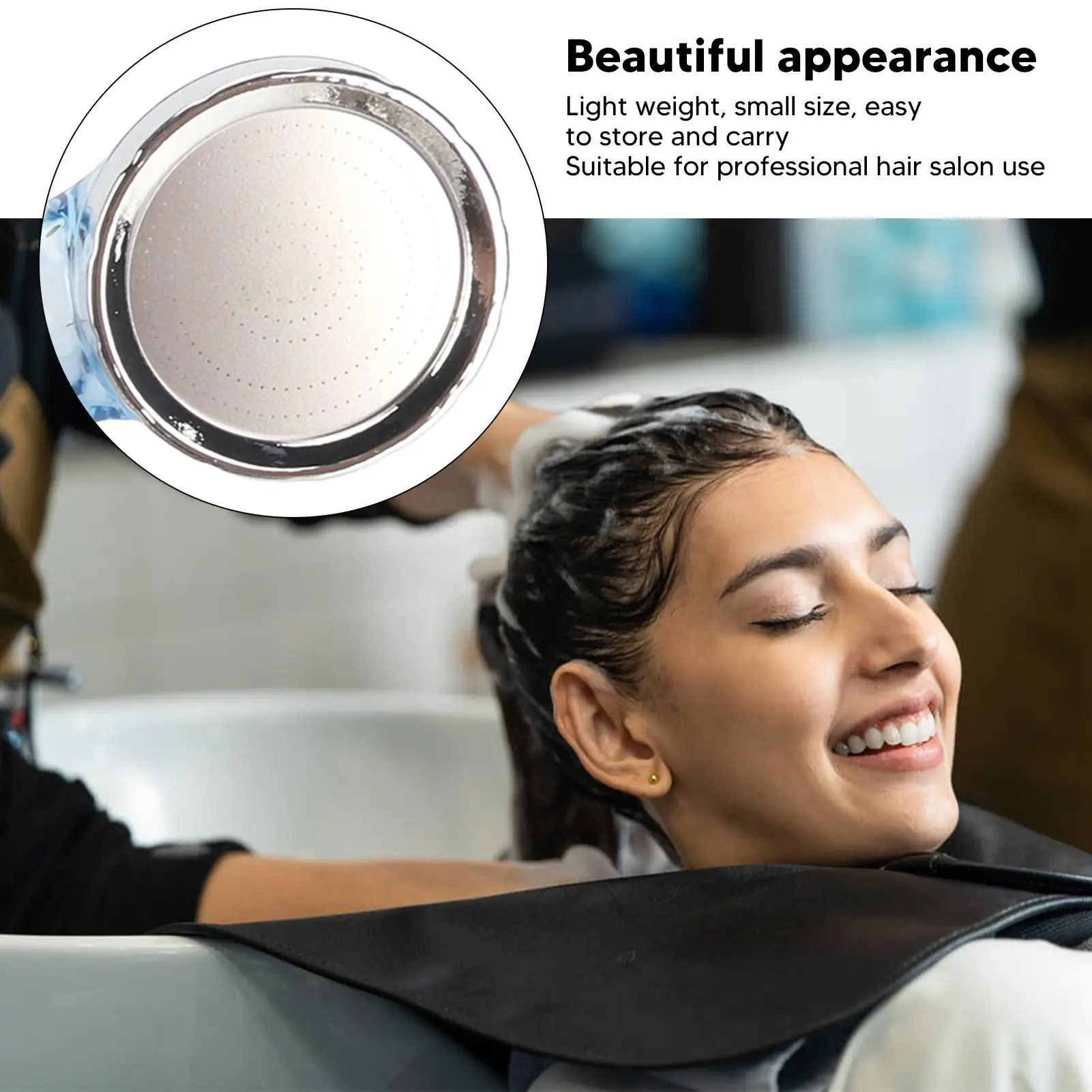 طقم بخاخ وعاء الشامبو المرن مع فوهة ضغط وخرطوم ختم لامع لصالون الاستخدام للحلاقة #2