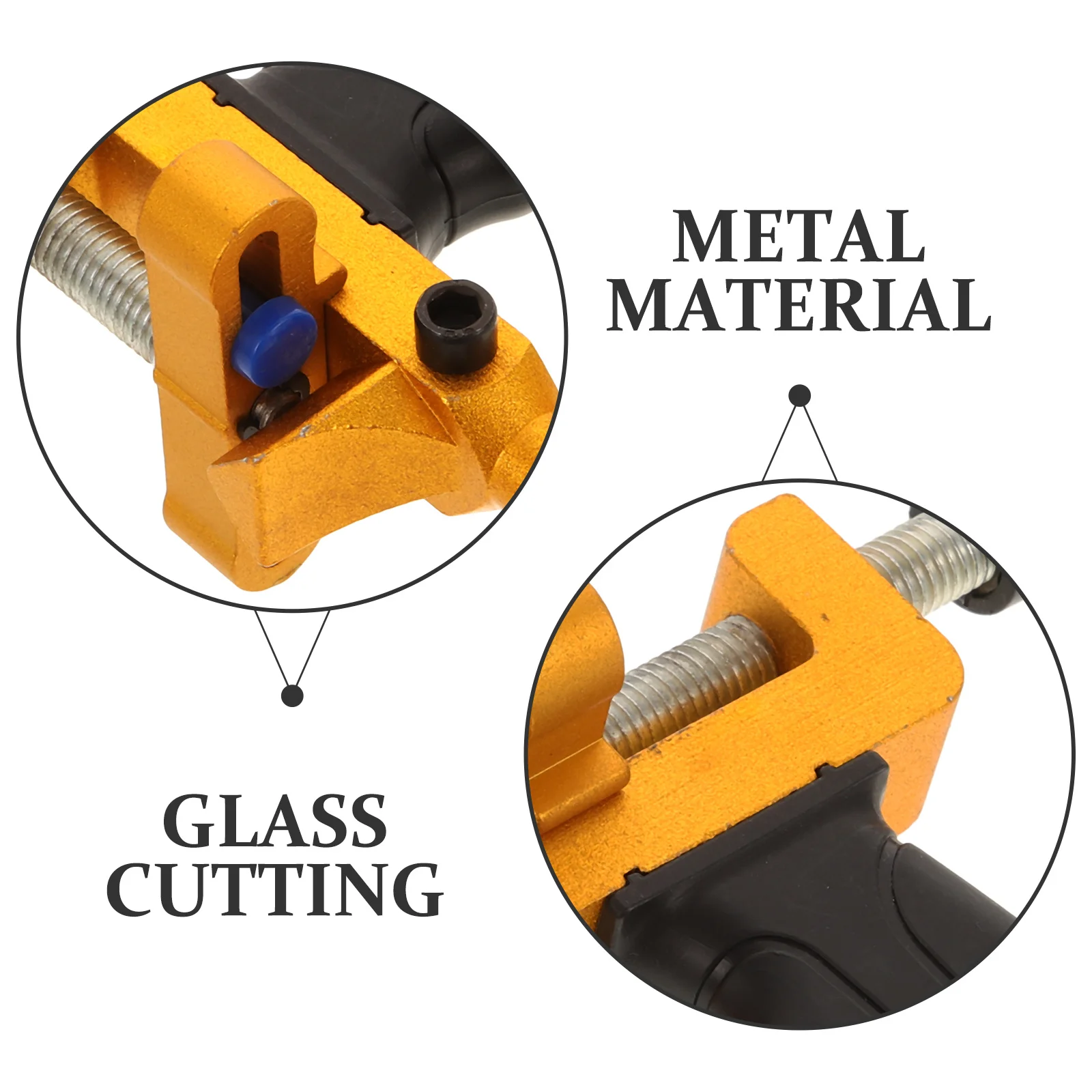 

1Set Metal Glass Cutter Ergonomic Handle Non-Slip Design for Glass Tile Cutting Easy to Use Manual Tool Tile Cutter