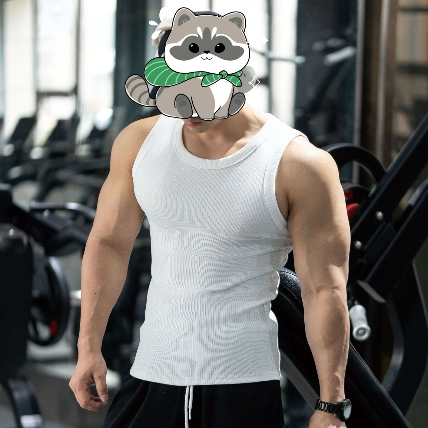 

High End Screw Thread Yoga sleeveless shirt fitness Stretch tight Tank tops gym training Men Sports Undershirt Sportswear Summer