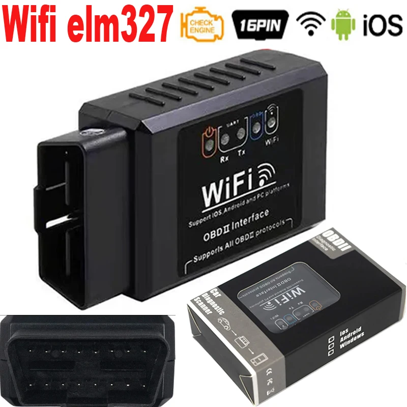 WIFI ELM327 V1.5 OBD2 Scanner for iPhone IOS /Android Auto OBDII ELM 327 Code Reader Diagnostic Tool for car not for truck