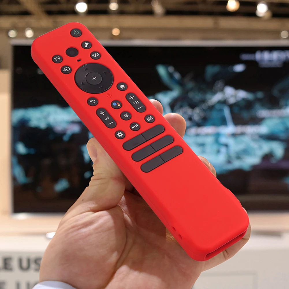 Silicone Remote Control Case For SONY RMF-TX810U TX811U TX910U 2023 Smart TV Remote Control Dustproof Cover Sleeve with Lanyard