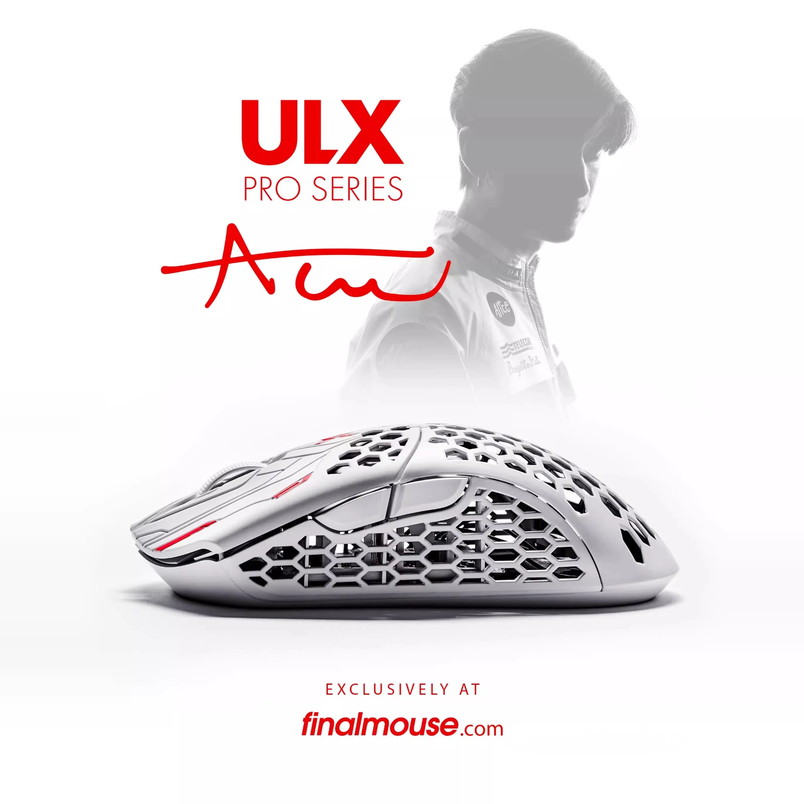 Finalmouse Ulx-Pro Gaming Mouse 8k 2mode 2.4g Wireless Mouse Omron Switch Paw3395 29g Lightweight In Stock esports gamer mouse