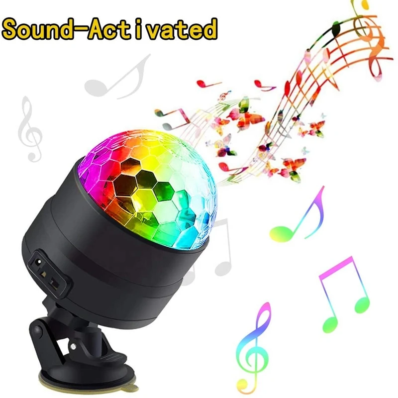 Disco Party Light Strobe Light USB Plug Car Light Suitable For Car Family Dance Birthday Dj Bar Karaoke