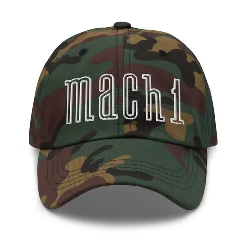 Mach 1 Logo Emblem Retro Muscle Car Collector Dad hat