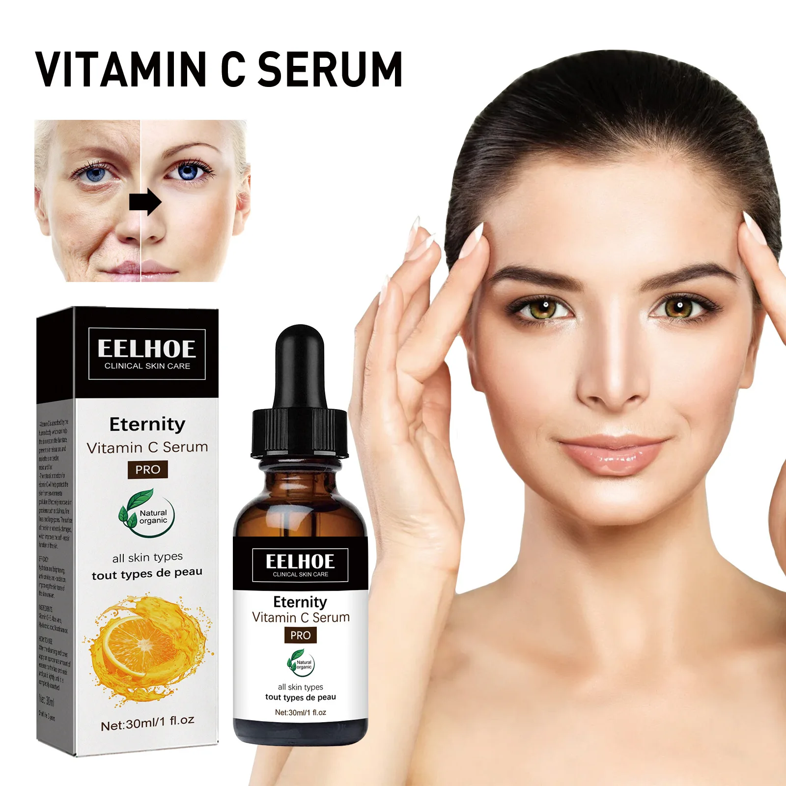 

Advanced Saggy Skin Essence Pores Repair | Remove Blackheads | Moisturizing Whitening Serum | Powerful Vitamin C Serum