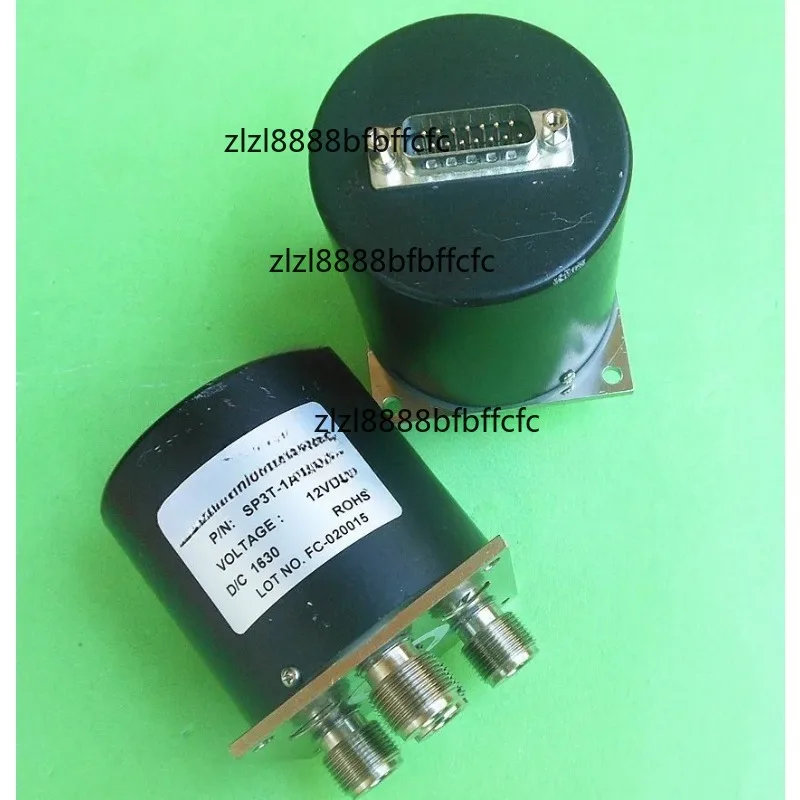 Suitable for 12GHz RF microwave coaxial switch 12V 200W N-type high-performance SP3T-1A-12A D-C (used) 1pcs