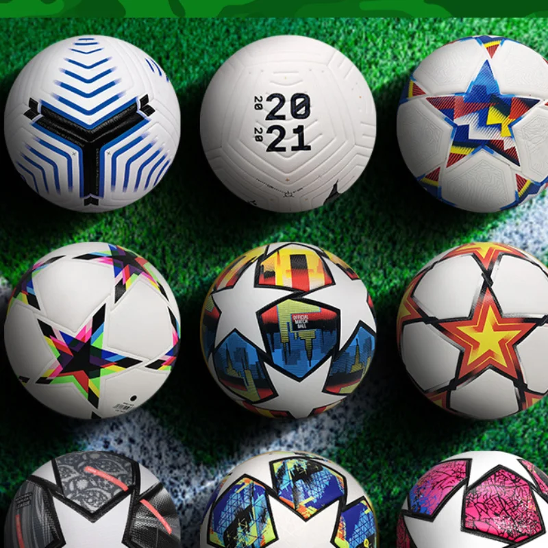 Standard Size 5 Soccer Ball PU Heat Bond Seamless Anti-leakage Football Adults Inoor Outdoor Grassland Training Match Soccer