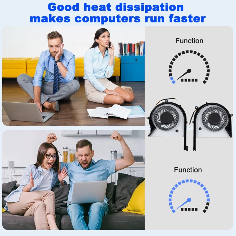 A39Q-CPU+GPU Cooling Fan For Asus Asus GL703GE PX703GE GL703 GL503GE GL503 Fan Multifunction Portable Fan
