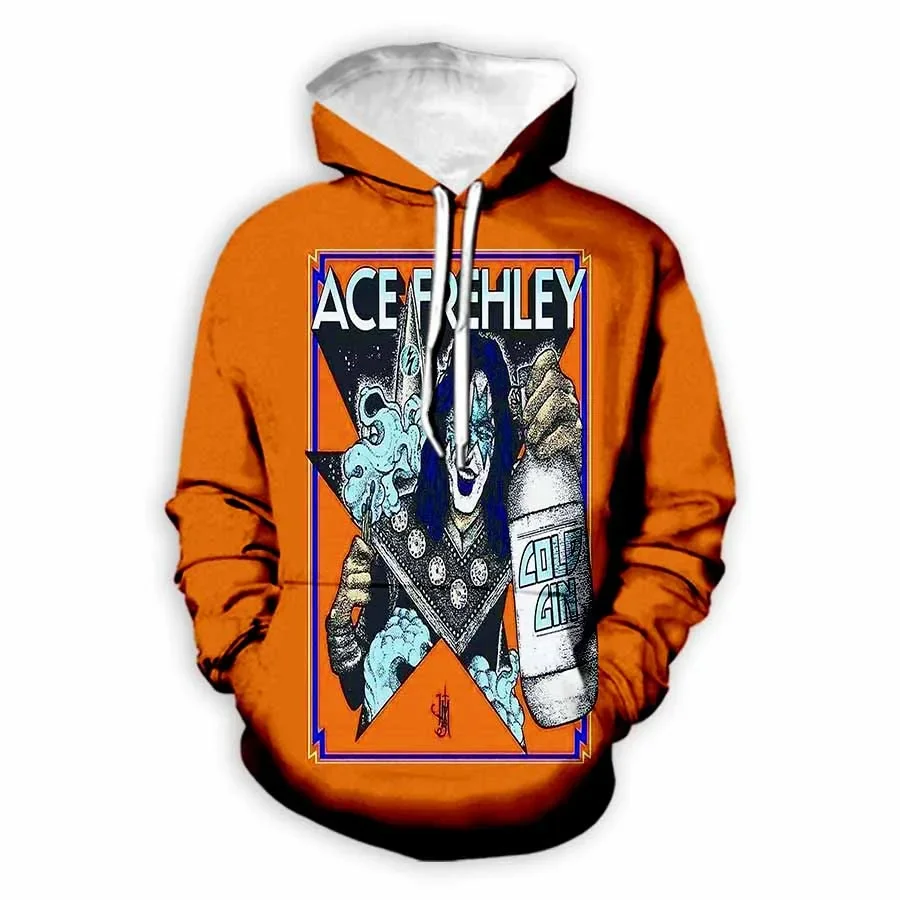 Ace Frehley 3D Printed Fashion Hoodies Hooded Sweatshirts Harajuku Hoodie Sweatshirts Tops Clothing for Women/men C1