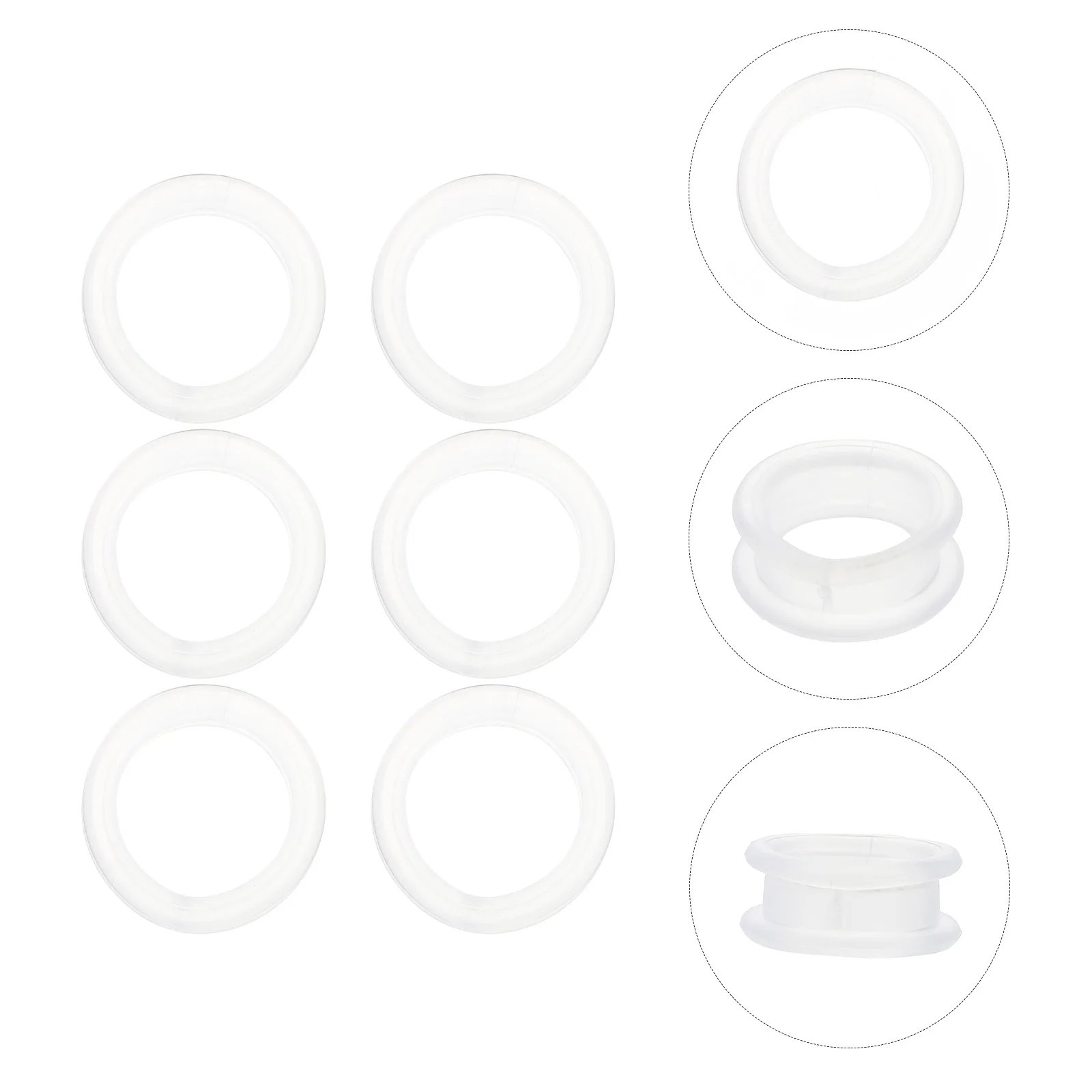 

Finger Protector Ring Scissor Pet Scissors Set Silicone Covers Multicolor Grooming Shear Inserts