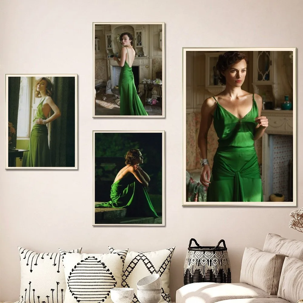 ملصق كيرا نايتلي في التكفير ، طباعة ورقية ، ديكور الرسم الفني ، المنزل ، غرفة النوم ، المدخل ، البار ، المقهى ، 1: 1000