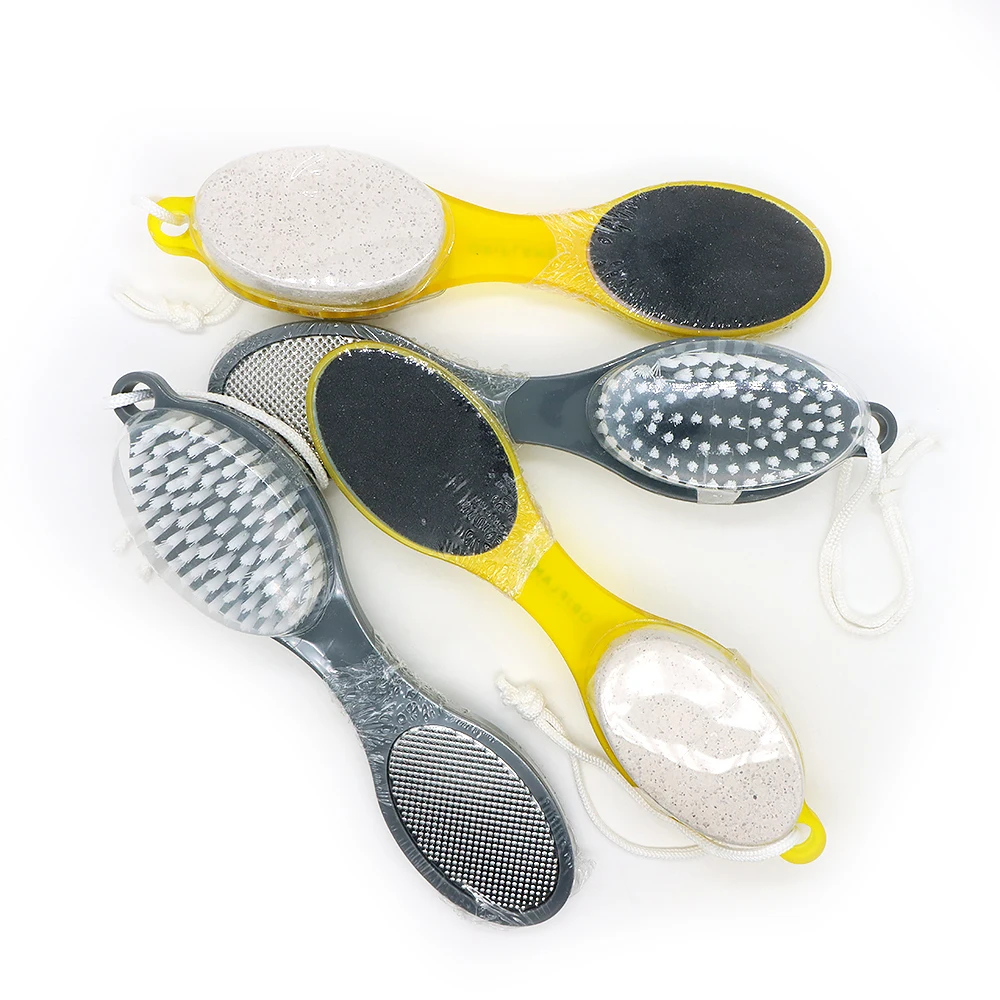 20Pcs 4 In 1 Pedicure Foot File Foot Brush Pumice Stone Callus Remove Tool Foot Scrubber Clean Dead Hard Dry Skin Foot Care Tool