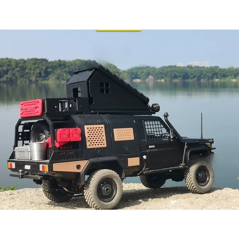 

For MN-82S 1/12 Scale RC Crawler Off-Road Truck, Foldable Roof Top Tent Scale Model Upgrade Accessory, Bolt-On Installation