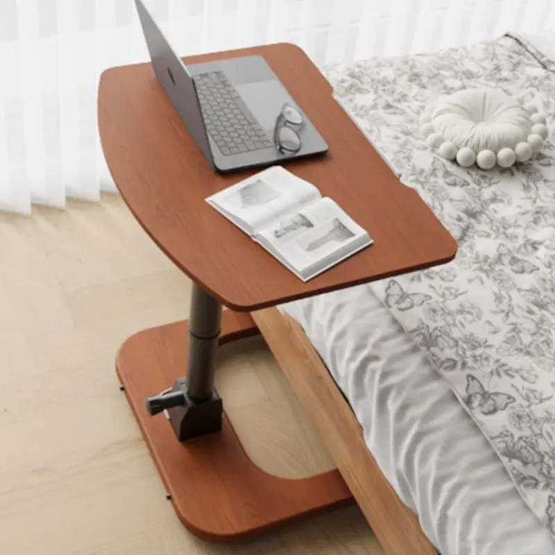 Mobile foldable lifting table Solid wood household bedroom Window desk Small apartment simple office computer desk